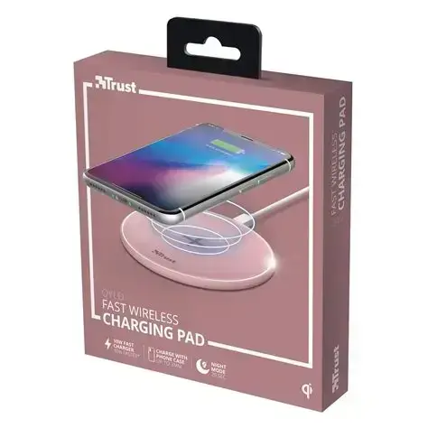 Trust Qylo Fast Wireless Charging Pad 10W, Pink  Wireless charger
