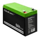 Qoltec AGM battery | 12V | 9Ah | Maintenance-free | Efficient| LongLife | for UPS, security Foto 10