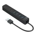 Orico TWU32-4A USB-A 3.0 hub | 4x USB-A 3.0 + 3x USB-A 2.0 + USB-C 5V|3A - black Фото num