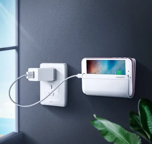 Ugreen wall mount smartphone stand for charging white (30394) Photo