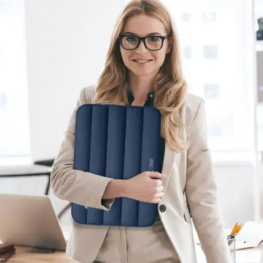 Tech-Protett Fluffy Laptop Bag 15-16 - Navy Blue Photo