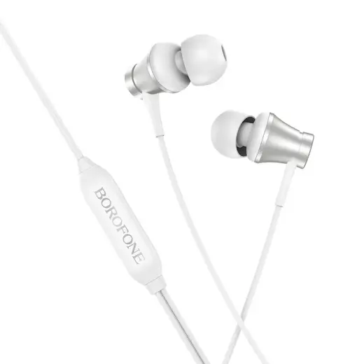 Borofone Earphones BM73 Platinum silver Foto 2