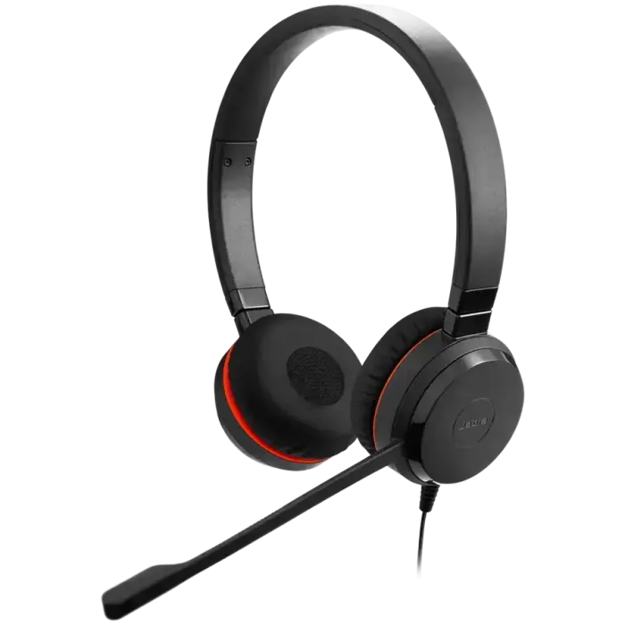 JABRA Evolve 20 SE, Stereo UC, USB C/A adapter, Leather