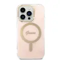 Guess 4G MagSafe Compatible Case + Wireless Charger for iPhone 14 Pro Pink Фото num