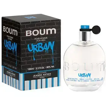 Jeanne Arthes Boum Pour Homme Urban (EDT) Eau de Toilette for Men 100 ml