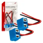 Ceramic sockets angled 2 pcs H7 — Photo 1