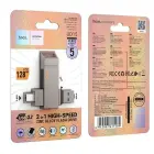 Pendrive 128GB USB 3.2 (USB A + USB C) Hoco UD15 gray — Foto 8