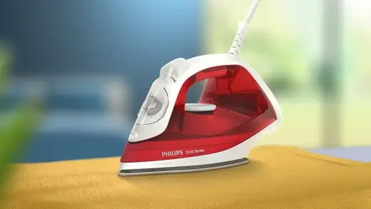 PHILIPS 2000 sērijas Tvaika gludeklis, 2000W, sarkans Photo