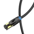 Network Cable CAT8 SFTP Vention IKABF RJ45 Ethernet 40Gbps 1m Black Фото num