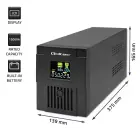 Qoltec Uninterruptible Power Supply UPS Line Interactive | Monolith | 1500VA | 900W | LCD | USB | RJ45 Foto 4