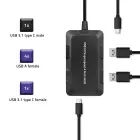 Qoltec Hub Adapter USB-C 3.1 5in1 | 4x USB 3.0 | micro USB Фото num