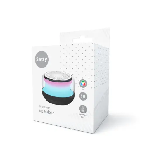 Setty speaker round RGB GB-700 black Foto 2
