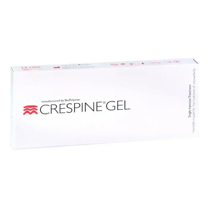 Biopolymer, Crespine, Hyaluronic Acid, Pain Relief For Osteoarthritis, Pre-Filled Syringe, 2 ml