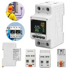 Qoltec Single-phase electronic wattmeter | energy consumption meter | DIN35 | Remote control | Measurement history | Wi-Fi | TUYA | Smart life — Foto 17