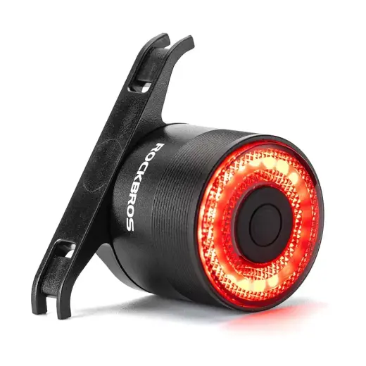 Rockbros Q3 rear bicycle lamp with intelligent stop system - black Photo