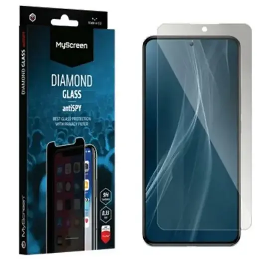 MS AntiSpy Diamond Glass iPhone 16 6.1" Ekrāna aizsargstikls ar aplikatoru Foto 1