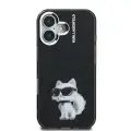 Karl Lagerfeld IML Aquarelle Choupette Case for iPhone 16 Black — Photo 2