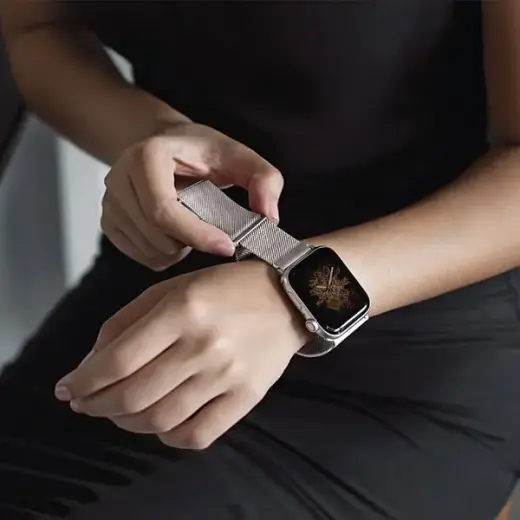 UNIQ Dante ремешок Apple Watch Series 4|5|6|7|8|SE|SE2 38|40|41 мм нержавеющая сталь розовое золото Фото num