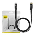 Baseus Ethernet RJ45, 1Gbps, 1.5m network cable (black) Photo