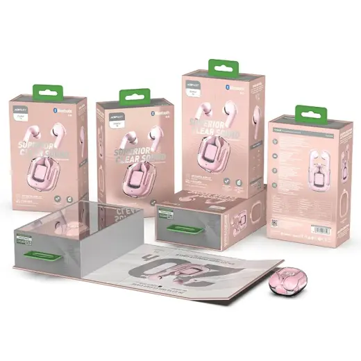 Acefast in -ear wireless headphones TWS Bluetooth pink (T6 pink lotus) Foto 3