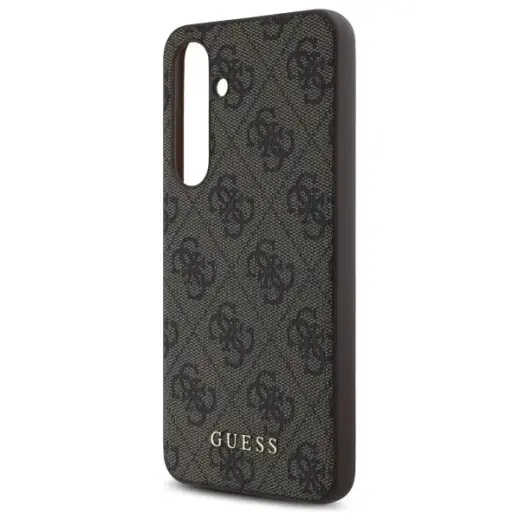Guess GUHCS24FEG4GFBR S24 FE S721         brązowy|brown hardcase 4G Metal Gold Logo Фото num