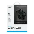 Uniq Optix Aluminum Camera Lens Protector iPhone 16 Pro | 16 Pro Max with Applicator - Black Foto 2