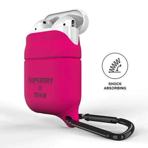SuperDry AirPods Cover Waterproof różowy |pink Foto 2
