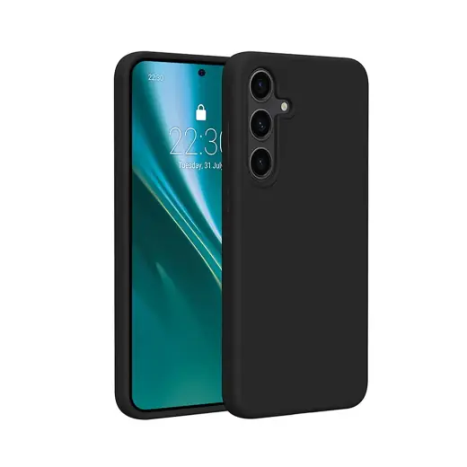 Etteri Silikona telefona maciņš Samsung Galaxy S25 Plus melns Foto 1