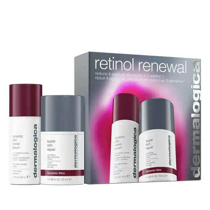 Retinol Renewal Set Dermalogica: Dynamic Skin, Retinol, Anti-Wrinkle, Serum, For Face, 30 ml + Dynamic Skin, Age-Defying, Cream, For Face, 50 ml