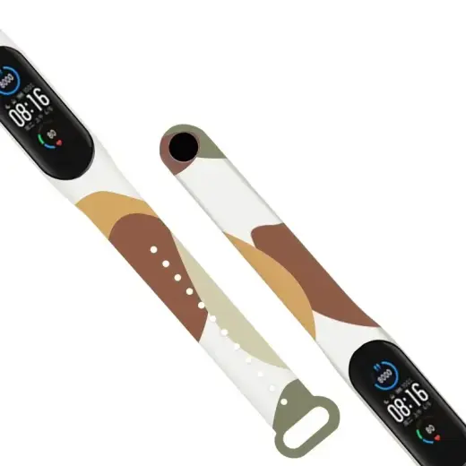 Strap Moro band for Xiaomi Mi Band 5 / 6 silicone strap bracelet watch pattern 13 Foto 3