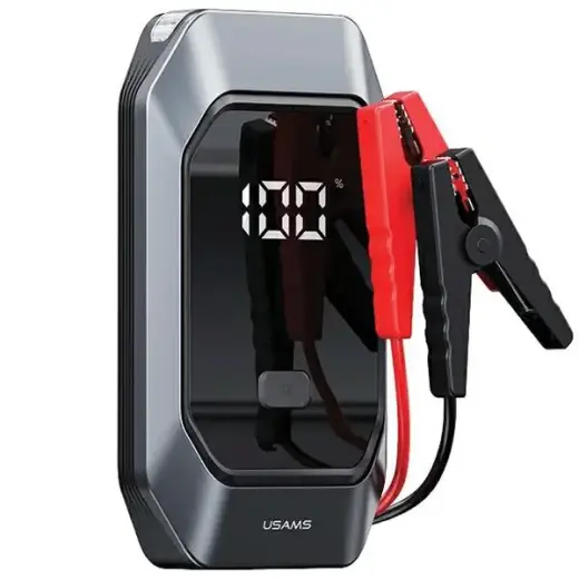 USAMS Car starter device with powerbank and flashlight function external battery (powerbank) | LED flashlight | black Photo