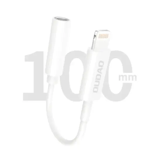 Dudao Converter Adapter from Lightning to headphones jack 3,5 mm (female) white (L16i white) Foto 3