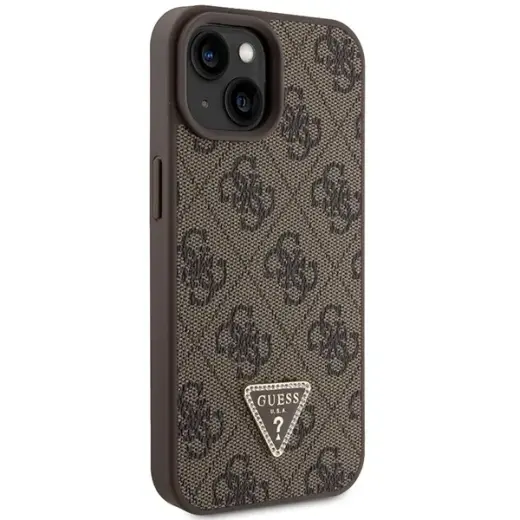 Guess GUHCP15MP4TDSCPW iPhone 15 Plus | 14 Plus 6.7" brązowy|brown hardcase Crossbody 4G Metal Logo Фото num