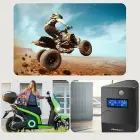 Qoltec Automatic charger for AGM GEL STD 6V 12V battery | 1.5A | Rectifier with LED indicator Photo