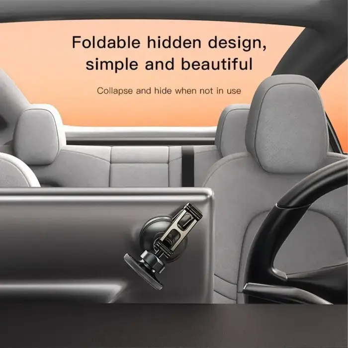 Magnetic car phone holder compatible with Magsafe Forcell F-Grip IronSecure windshield / dashboard black Photo