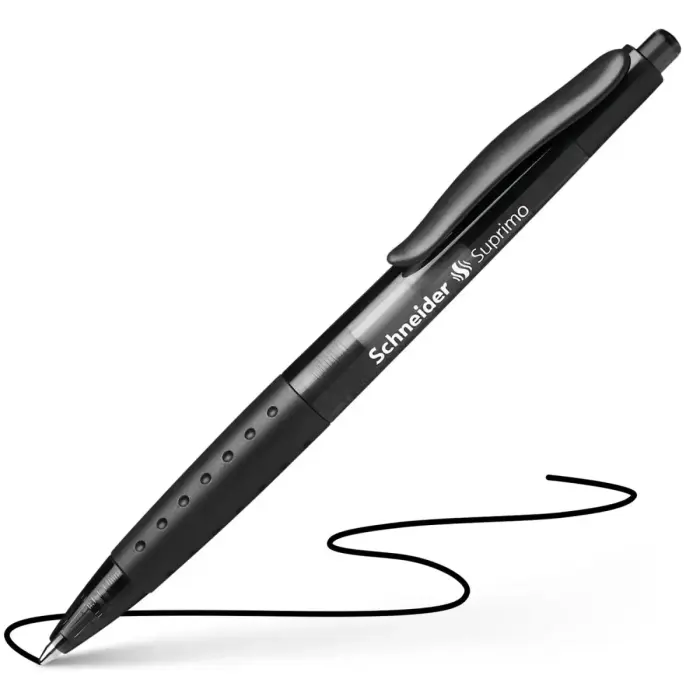 Lodīšu pildspalva SCHNEIDER SUPRIMO 1.0mm melna tinte Photo