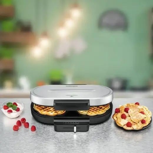 Rommelsbacher Wafflemaker silver black WA 1250 (WA 1250) Photo