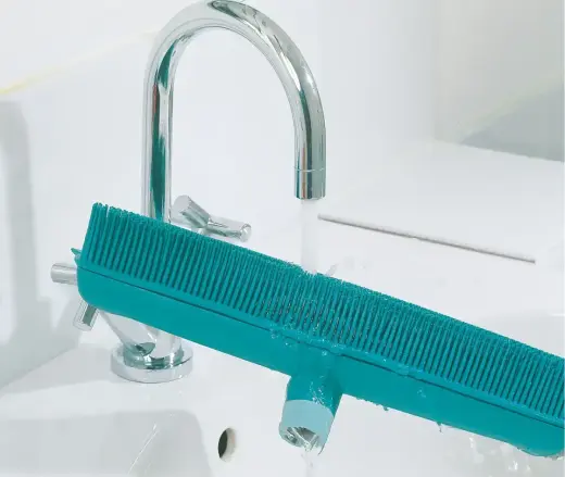 LEIFHEIT Gumijas grīdas birste ar teleskopisku kātu 35cm "Supra rubber broom'' Foto 4