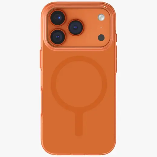UNIQ Clario Case for iPhone 17 Pro Magclick Charging Orange Photo