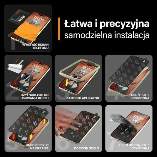 PanzerGlass Ultra-Wide Fit защитное стекло для телефона iPhone 15 Plus 6.7" антибликовое+анти-синее с выравнивателем 2815 Фото num
