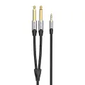 Audio cable mini jack 3.5mm to 2x jack 6.35mm male Vention BARHK 8m Фото num