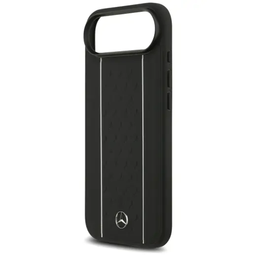 Etui Mercedes Leather Star Pattern        Stripes MagSafe do iPhone Air czarny Foto 6