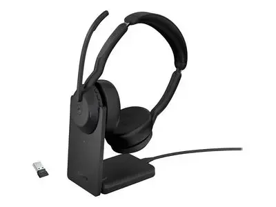 Jabra Evolve2 55 MS Stereo - headset - with charging stand Photo