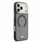 Lacoste IML Shockproof Petit Pique Gold Logo MagSafe Case for iPhone 18 Pro Max Black — Foto 3