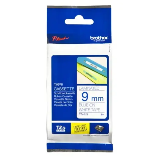Brother TZE-Schriftbandkassette TZESchriftbandkassette TZe-223 TZe223 White Blue (TZE223) Foto 2