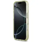 Case Guess IML Glitter Flowers Triangle  MagSafe for iPhone 17 Pro green Foto 5