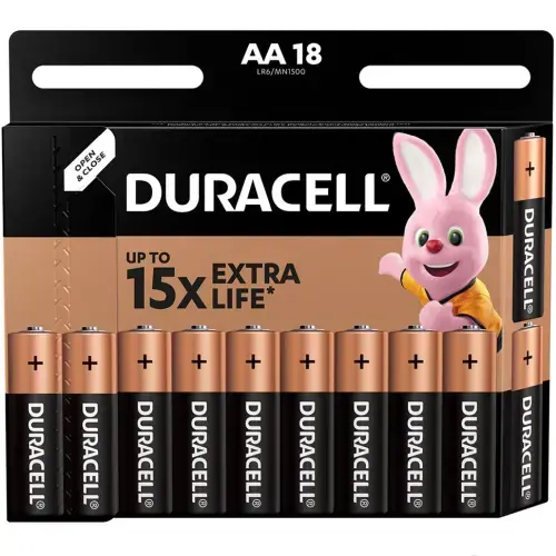 Duracell MN 1500 Basic AA (LR6)  Блистерная упаковка 18шт.