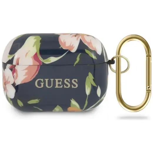 Guess GUACAPTPUBKFL03 AirPods Pro vāciņš zils N.3 Flower Collection