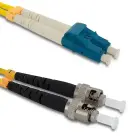 Qoltec Patchcord fiber optic LC/UPC - ST/UPC | Singlemode | 9/125 | G652D | Duplex | 2m — Foto 1