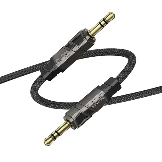 Borofone Cable AUX BL22 Dignity - jack 3,5mm to jack 3,5mm - 1 metre black Photo